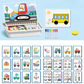 Scatola Puzzle Magnetica per Bambini con Giochi e Lavagna da Disegno