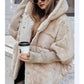 Piumino Oversize Donna con Cappuccio e Patchwork