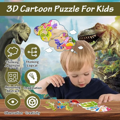 🔥Offerte speciali-🦋Puzzle 3D educativo con personaggi dei cartoni animati