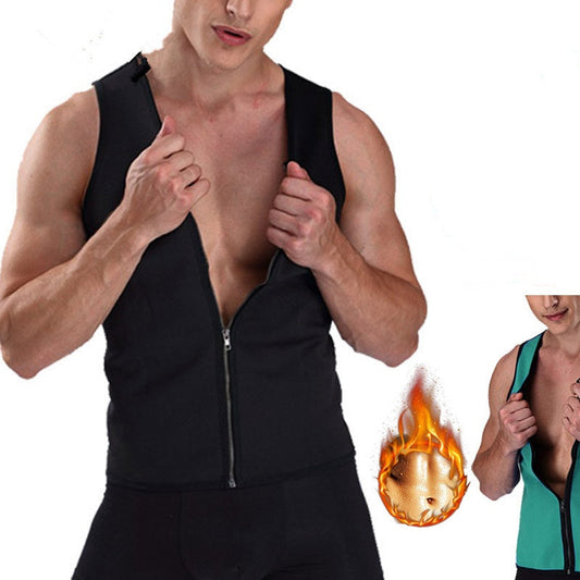 Gilet Uomo Dimagrante e Snellente con Cerniera