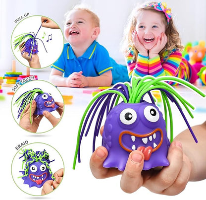 👾 SCONTO DEL 50% SUBITO! 🧸 Mostro Antistress da Tirare - Gioco Sensoriale Estensibile per Ansia e Concentrazione, Sicuro per Bambini/Adulti 🎯✨