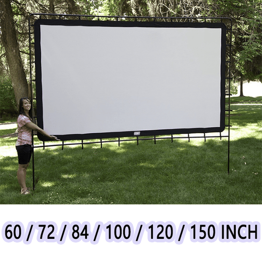 🎬 HOT SALE al 50%! ✨ Schermo Cinema Gigante Portatile per Esterni - Proiezione 4K HD con Supporto Regolabile per Feste all'Aperto 🌟🌙