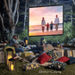 🎬 HOT SALE al 50%! ✨ Schermo Cinema Gigante Portatile per Esterni - Proiezione 4K HD con Supporto Regolabile per Feste all'Aperto 🌟🌙
