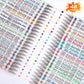 Set di penne gel multicolori per disegnare e colorar