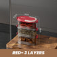 🧂 OFFERTA SPECIALE: 50% DI SCONTO! 🫙 Organizer per Spezie Multistrato Sigillato – Ermetico, Risparmio di Spazio & Trasparente per una Dispensa Ordinata 🌶️📦✨
