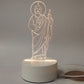 🎅 Il regalo di Natale perfetto – Fino al 50% di sconto 🙏 Inspirante lampada da notte a LED in acrilico con motivo religioso ✝️ Lampada da preghiera per vergini