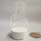 🎅 Il regalo di Natale perfetto – Fino al 50% di sconto 🙏 Inspirante lampada da notte a LED in acrilico con motivo religioso ✝️ Lampada da preghiera per vergini