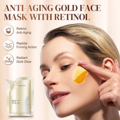 Maschera viso oro anti-age con retinolo