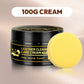 Crema per la cura e la pulizia della pelle con spugna
