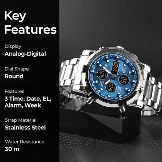 ⌚ 50% DI SCONTO! 🪖 Orologio Militare Uomo Impermeabile – Display Analogico-Digitale, Cinturino Acciaio & Resistente agli Urti 🛡️