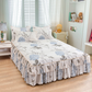 🔈🔈 OFFERTA LAMPO - SCONTO DEL 50% ⚡ Set di 3 Gonne da Letto con Volant 🛏️ – Stampa Floreale & Design a Doppio Strato!
