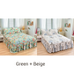 🔈🔈 OFFERTA LAMPO - SCONTO DEL 50% ⚡ Set di 3 Gonne da Letto con Volant 🛏️ – Stampa Floreale & Design a Doppio Strato!