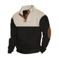 📢 SCONTO 50%!! ⏰ Maglione Uomo con Collo a Bottone Colorblock