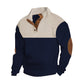 📢 SCONTO 50%!! ⏰ Maglione Uomo con Collo a Bottone Colorblock