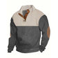 📢 SCONTO 50%!! ⏰ Maglione Uomo con Collo a Bottone Colorblock
