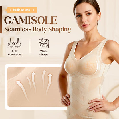✨Canottiera modellante senza cuciture con reggiseno incorporato