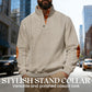 Felpa Uomo con Collo Jacquard Strutturato