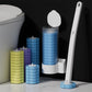 🚽 50% DI SCONTO! 🪠 Set Pulizia Bagno Completo – 18 Testine Monouso, Portaspazzola da Parete & Igienico per Tutte le Superfici 🧼