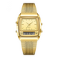 ⌚ OFFERTA A TEMPO LIMITATO -50%! 💥 Orologio multifunzione dal design retrò con quadrante quadrato – doppio display, lega di zinco, acciaio inossidabile ✨