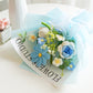 🎁Biglietto di auguri omaggio💐Delicato bouquet di fiori all'uncinetto fatto a mano💐