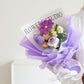 🎁Biglietto di auguri omaggio💐Delicato bouquet di fiori all'uncinetto fatto a mano💐