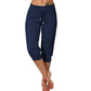 💎 SCONTO 50%! 💎 Pantaloni della tuta cropped con vita regolabile – Morbido poliestere, lunghezza capri e tasche laterali (6 colori, taglie S–3XL) 👖🌸