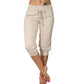 💎 SCONTO 50%! 💎 Pantaloni della tuta cropped con vita regolabile – Morbido poliestere, lunghezza capri e tasche laterali (6 colori, taglie S–3XL) 👖🌸