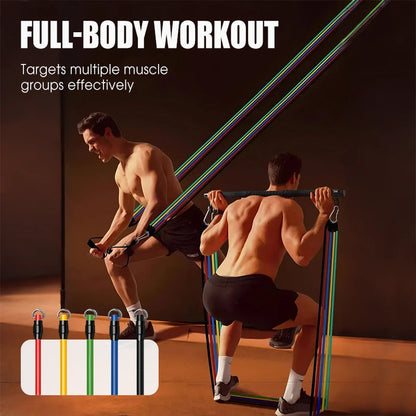 📢🔥2026 Uutuudet - 50% alennus!🏆Set di 13 Fasce Elastiche di Resistenza con Maniglie per Home Gym