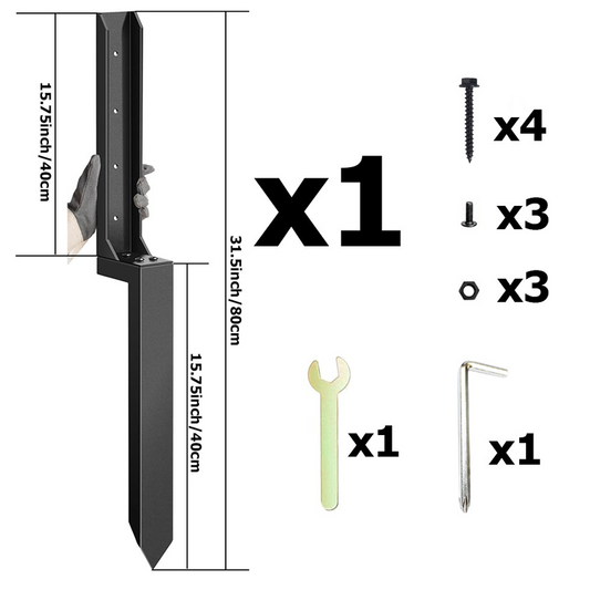 Kit di Riparazione Robusto per Pali di Recinzione