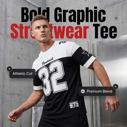 💥🔥 In vendita rapida! T‑shirt casual da uomo con stampa grafica 🔥