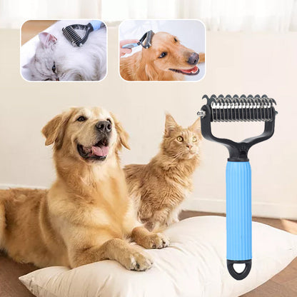 Spazzola doppio lato per la toelettatura degli animali domestici