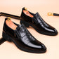 Scarpe da uomo slip-on alla caviglia in stile business retrò