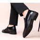 Scarpe da uomo slip-on alla caviglia in stile business retrò
