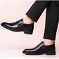 Scarpe da uomo slip-on alla caviglia in stile business retrò