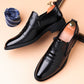 Scarpe da uomo slip-on alla caviglia in stile business retrò
