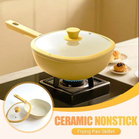 🔥50% DI SCONTO 💥Padella antiaderente in ceramica con coperchio