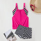 🌊Costume intero a pois due pezzi da donna👙