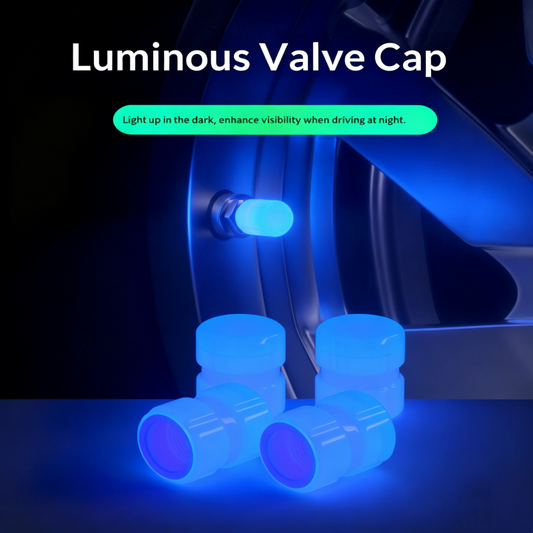 Cappucci per valvole pneumatici luminosi (set da 4)