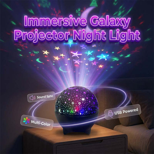Lampada da notte con proiettore LED USB Galaxy