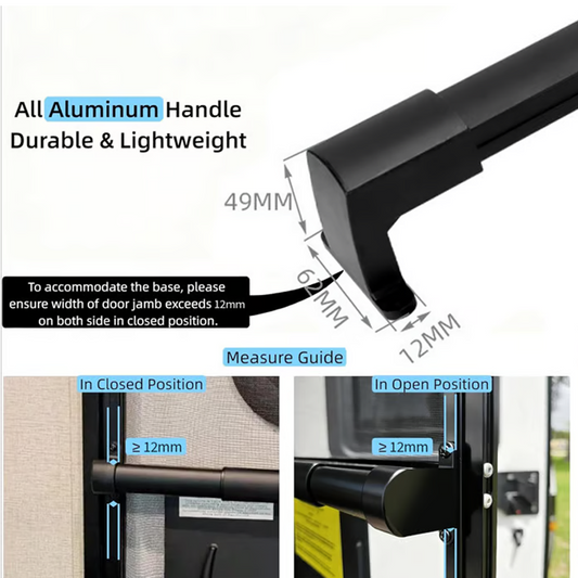 Maniglione in Alluminio per Porta Zanzariera Camper e Roulotte