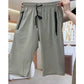 Pantaloni capri donna casual, elasticizzati e ad asciugatura rapida