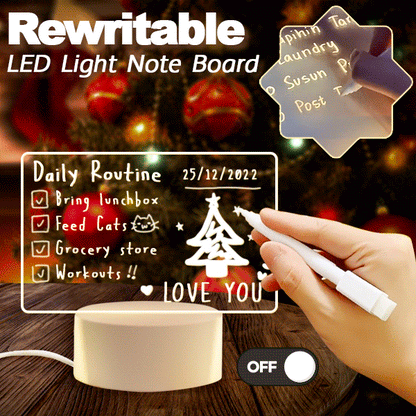 Il regalo perfetto – Un set da disegno riutilizzabile con luce LED