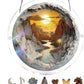 Puzzle acrilico "Tramonto e mare" da appendere alla finestra