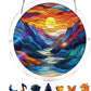 Puzzle acrilico "Tramonto e mare" da appendere alla finestra
