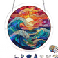 Puzzle acrilico "Tramonto e mare" da appendere alla finestra