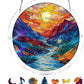 Puzzle acrilico "Tramonto e mare" da appendere alla finestra