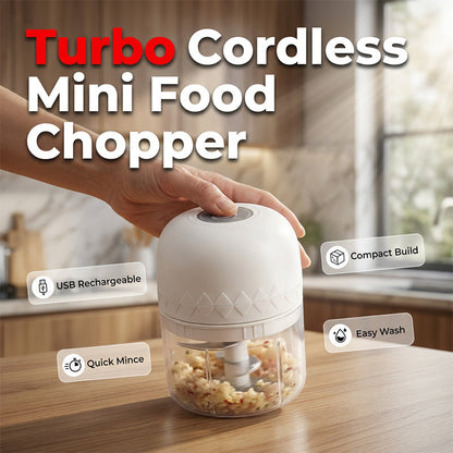 🔋🥩 Mini tritatutto a batteria – Tritatura con un solo pulsante – Pagamento alla consegna ⚡✅