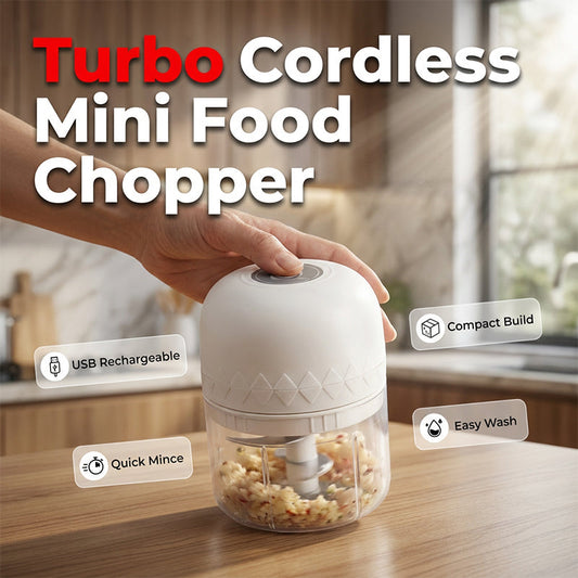 🔋🥩 Mini tritatutto a batteria – Tritatura con un solo pulsante – Pagamento alla consegna ⚡✅