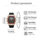 📢📢50% DI SCONTO!! ⏰ Orologio da uomo di lusso a forma di tonneau con decorazioni in strass