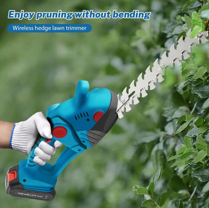 🔋🌿 Senza filo, affilato come un rasoio e sorprendentemente potente! Mini tagliasiepi al litio: pota rami spessi con facilità!